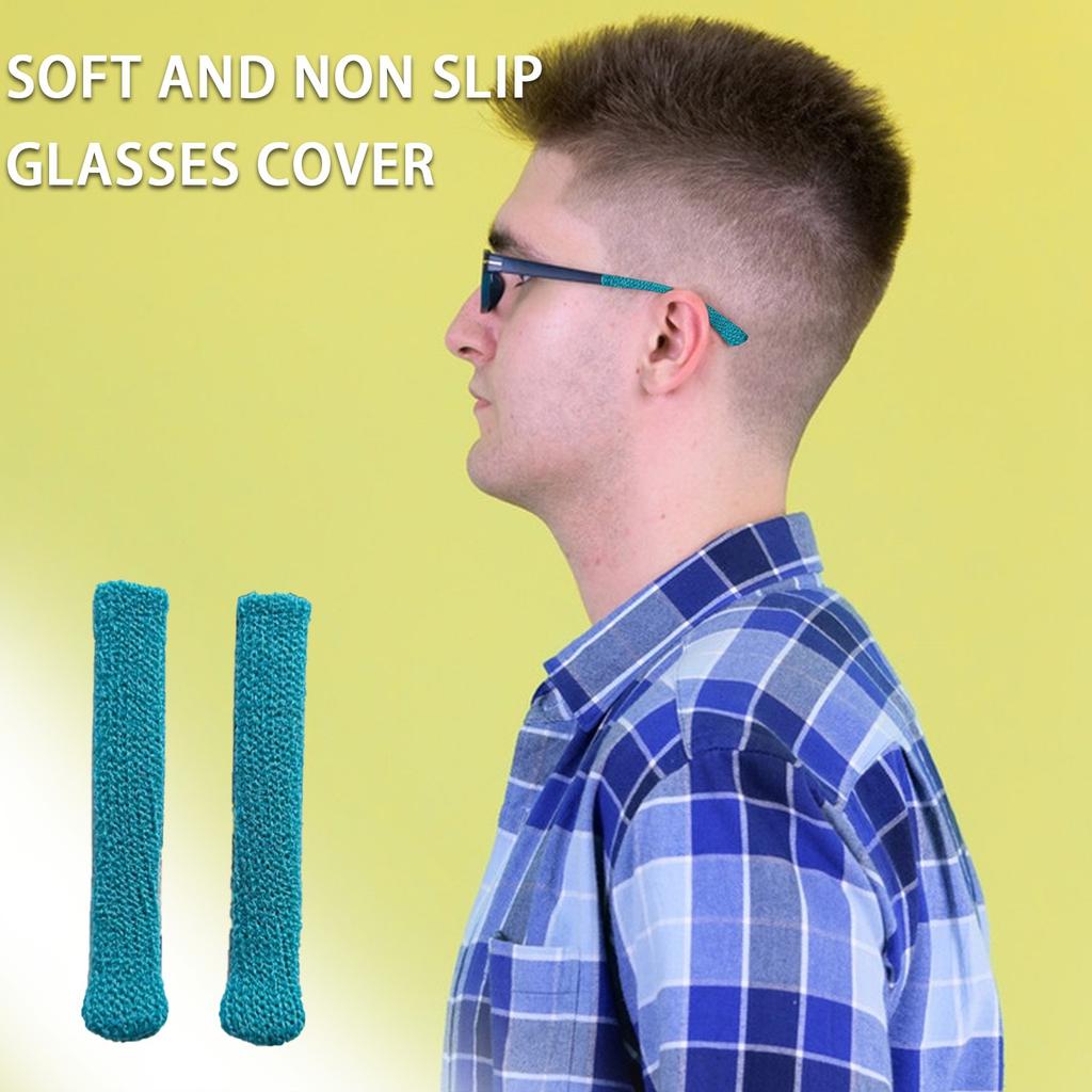 Brillen-Ohrpolster, Weiche Strickbaumwolle, Brillenbügel-Überzüge, Brillenbügel-Polster, Rutschfest
