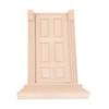 1:12 Dollhouse Miniature Wooden Door Panel 6 Grid Door Frame Unpainted Furniture Doll House Accessories