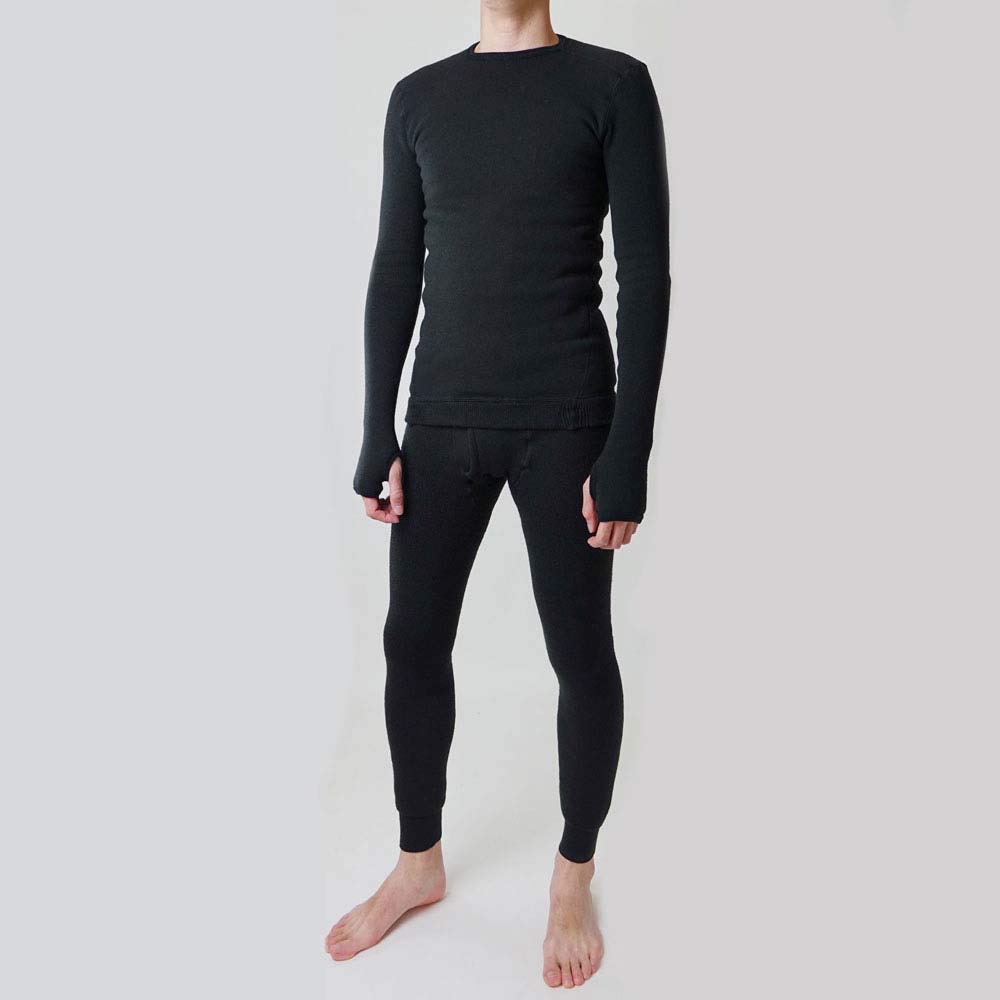 Mochihada SPORTS BB Undertights with Belly Size for Motorcycle and Camping Warmer, LL, Black, Men's Leggings, Underwear, Fleece-Lined, Fishing,