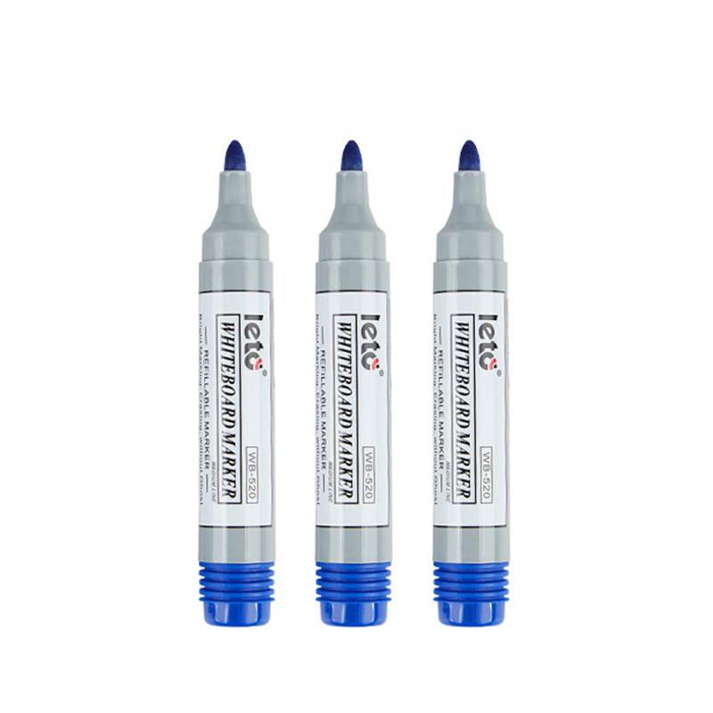 3 Color Whiteboard Marker,2mm Nib Easy Erasable Refillable Ink,Large Capacity,Office Meeting Whiteboard Teaching Stationery