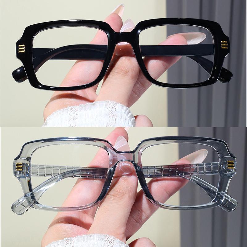 

2Pcs Classic Simple Fashionable Design Customizable Prescription Reading Glasses Anti-Blue Light Computer Glasses