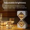 Creative 3D Hourglass LED Night Light with Electronic Timer Type-C Rechargeable Ambient Light for Bedroom Home Office Desk Decor