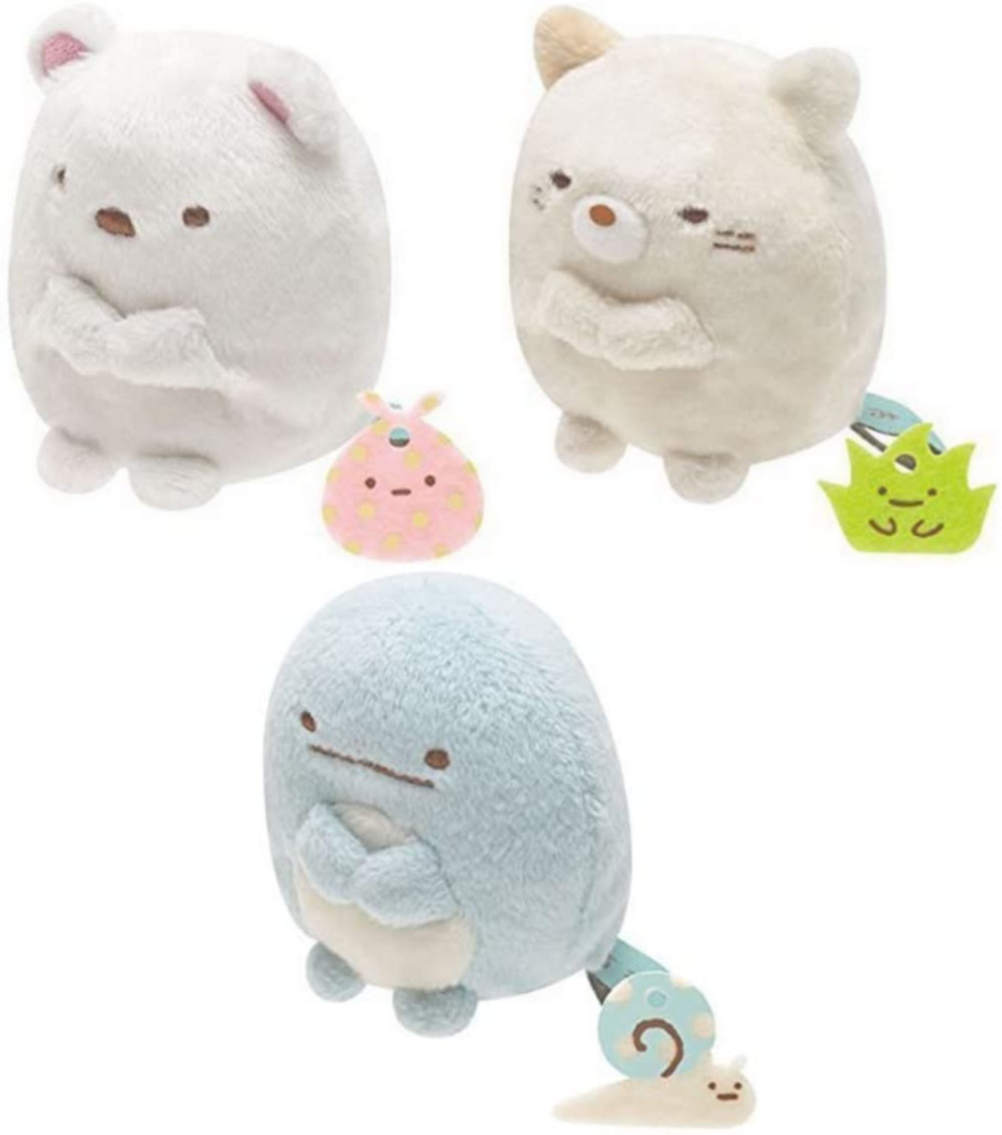 

Sumikko Gurashi Tenori Plush Toy Set of 3 Height 6cm (Polar Bear, Cat, Lizard) Approx.