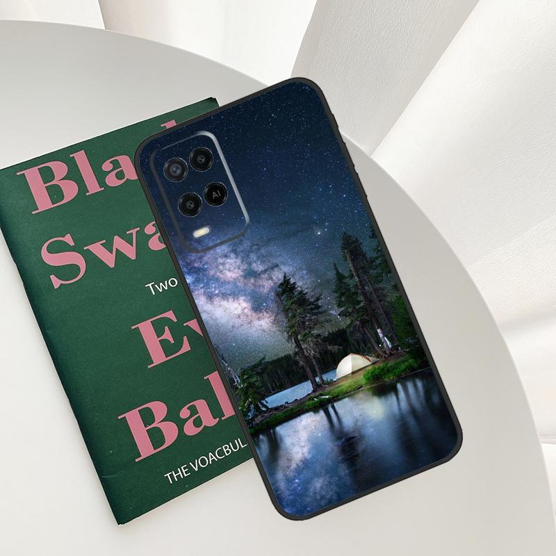 Night Camping Fire For OPPO A40 A60 A80 A5 A6 Pro A15 A17 A57 A16 A76 A96 A18 A38 A58 A78 A98 A54 A74 A94 Case