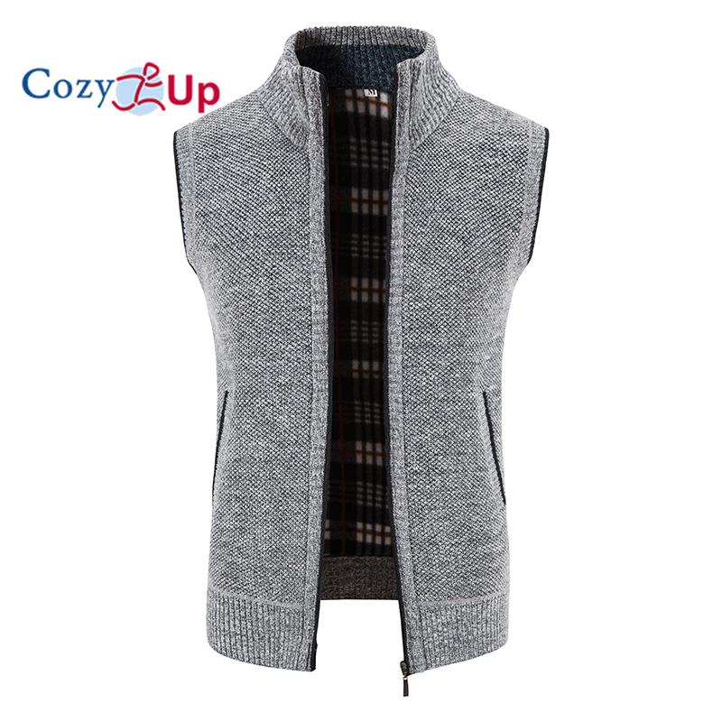 

Cozy Up мужской бархатный утолщенный жилет с воротником-стойкой, куртка, свитер, пальто, кардиган 3XL светло-серый