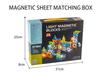 75-Piece Light-Up Magnetic Building Block Toy Set with Ball Bearings