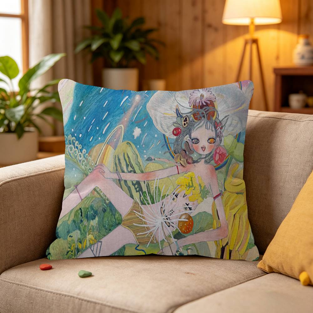Aya Takano Pillow Anime Pillow Sofa Bed Head Pillow Cover Cushion Cover Fashion