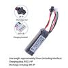 Battery 11.1V 2000Mah Gel Water Bead Blaster Batteries For Splatter Ball With Mini Connector To Sm Plug Charger Cable