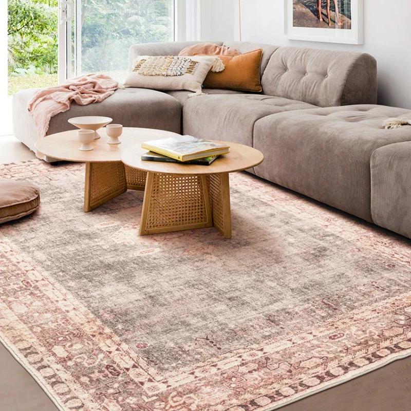 Bohemian Style Carpets for Living Room Thickend Plush Bedroom Decor Retro Carpet Washable Lounge Floor Mat Fluffy Soft Study Rug