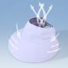 Sunshade Folding Empty Top Cap Sunscreen Double-face Sun Hat Ice Silk High Ponytail Hat  Girls
