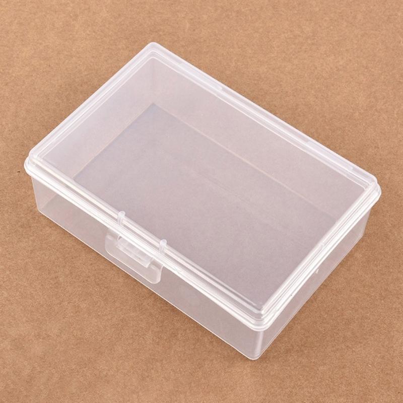 4Pcs Clear Plastic Card Holder Boxes Playing Game Card Storage Box Containers for Banks, Business, Game Easy to Use