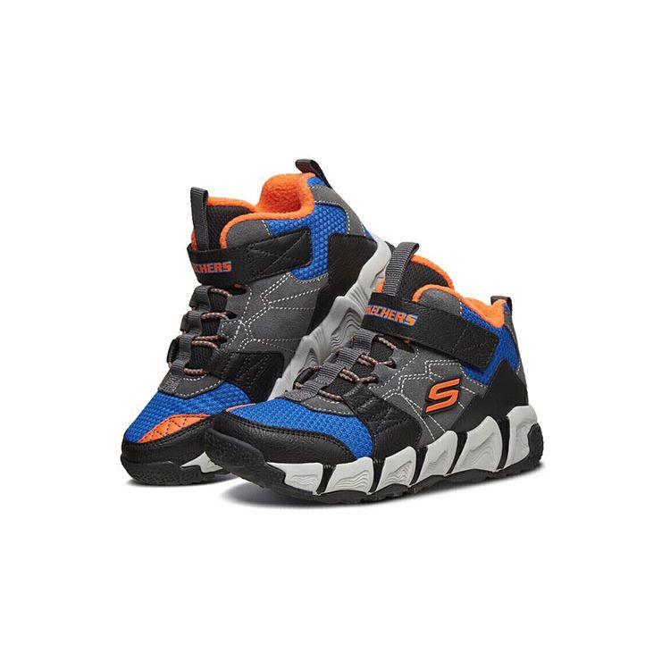 Skechers Comfortable Durable Shock Absorbing Wear Resistant Warm Mid Top Casual Shoes Kids sneakers 660074L-BKCC