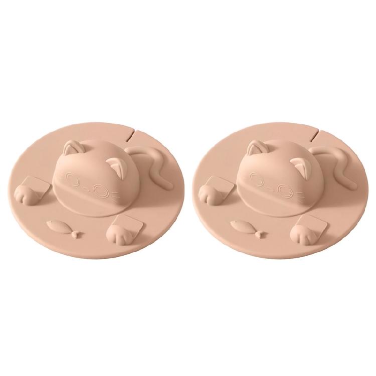 Coffee Mug Lid Lovely Cats Silicone Cup Lid Dustproof Camping Mug Covers for Hot and Cold Beverages Cup Easy To Clean