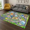 Дитячий килимок-ігровий майданчик Дорога Симульоване місто Трафік Килим для спальні Вітальні Дивана Килимок-дверний килимок Декор, Дитячий килимок для гри Нековзкий