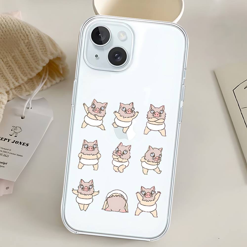 I-Inosukes Phone Case For Iphone17 16 15 11 13 14 Pro Max 7 8 Plus X Xr Xs Max Se2020 12mini Transparent Cov