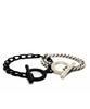 Rush Off The Ring Chain Bracelet (Black) / Ring Chain Black Bracelet