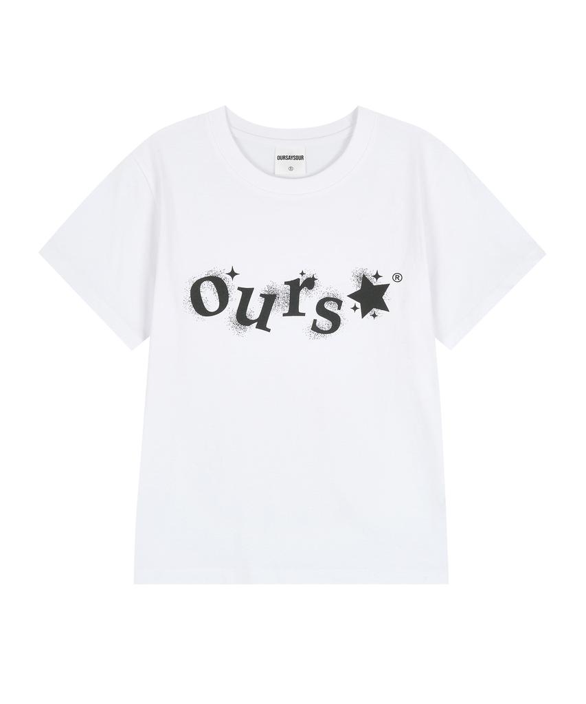 Awoseiawo Star Ours Basic Logo Short Sleeve T-Shirt White