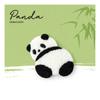 Exquisite Panda Brooch Cartoon Cloth Badge Soft Embroidery Panda Pin  Clothing Accessory