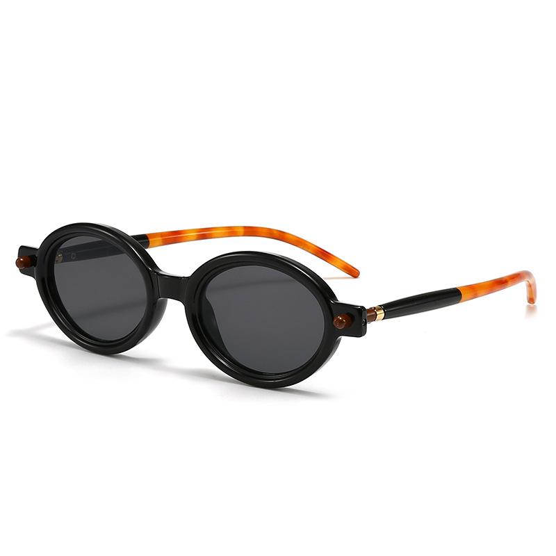 Sexy Small Oval Women s Sunglasses Trendy Fashion Vintage Black UV400 Eyewear Shades for Women Men
