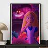 Diamond Painting Alice In Wonderland Stylized Illustration Cute Cartoon Cross Stitch Complete Set Creation and Sewing Mosaic, 5D DIY Home Decor