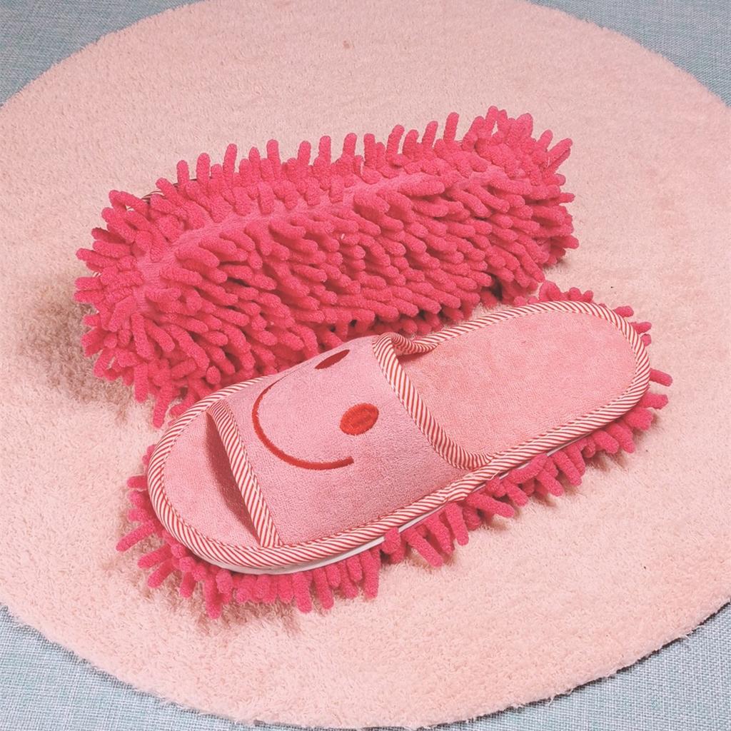 Fashion Microfiber Cleaning Slippers - Silent, Efficient Dust and Floor Cleaning Tool