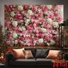 2D Pinke Rose & Hortensie Blumenwand Foto Hintergrund für Hochzeit und Braut Fotoshooting