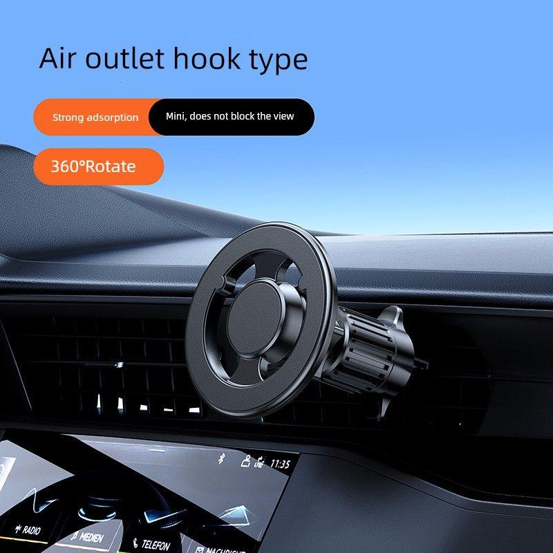 New Magnetic Car Mount Magsafe Foldable Phone Holder with 360-Degree Rotation for Dashboard Navigation with Strong Magnetism