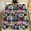 Taylor Swift printing Flannel Blanket Bedroom Sofa Camping Warm blanket Gifts for family and friends-MJ002