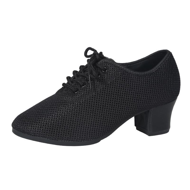 

Сетчатые танцевальные туфли Туфли для латиноамериканских танцев Взрослые женские Средний каблук Мягкая подошва Туфли для преподавателей Дружба Современные танцевальные туфли Квадратный танец 38