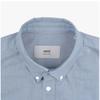 Ami Small Heart Logo Oxford Boxy Fit Short Sleeve Men S Shirt Co0031 4502