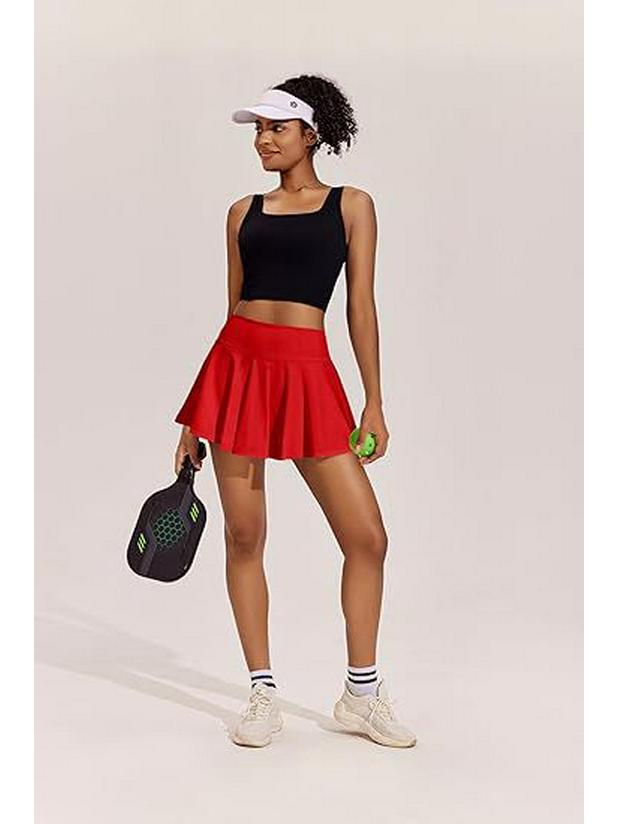Women's Quick-Dry Pleated Skort: Casual Yoga, Golf, Tennis Skirt