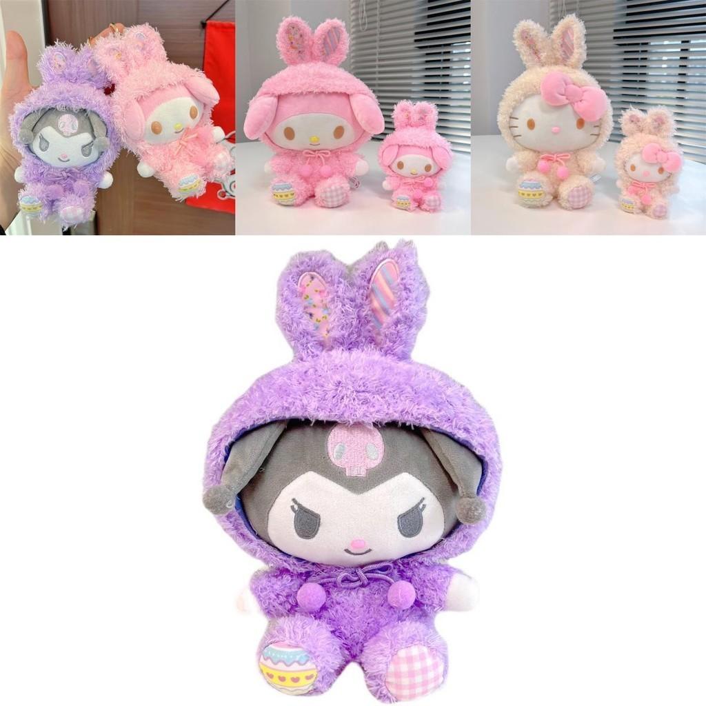 Sanrio Series Kuromi Melody Cinnamoroll Plush Doll Handmade Soft Toy For Anime Fans