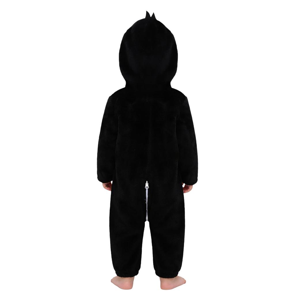 Unisex Toddler Baby Animal Jumpsuit Long Sleeve Zip Up Cute Cartoon Hooded 3D Tail Cosplay Costume