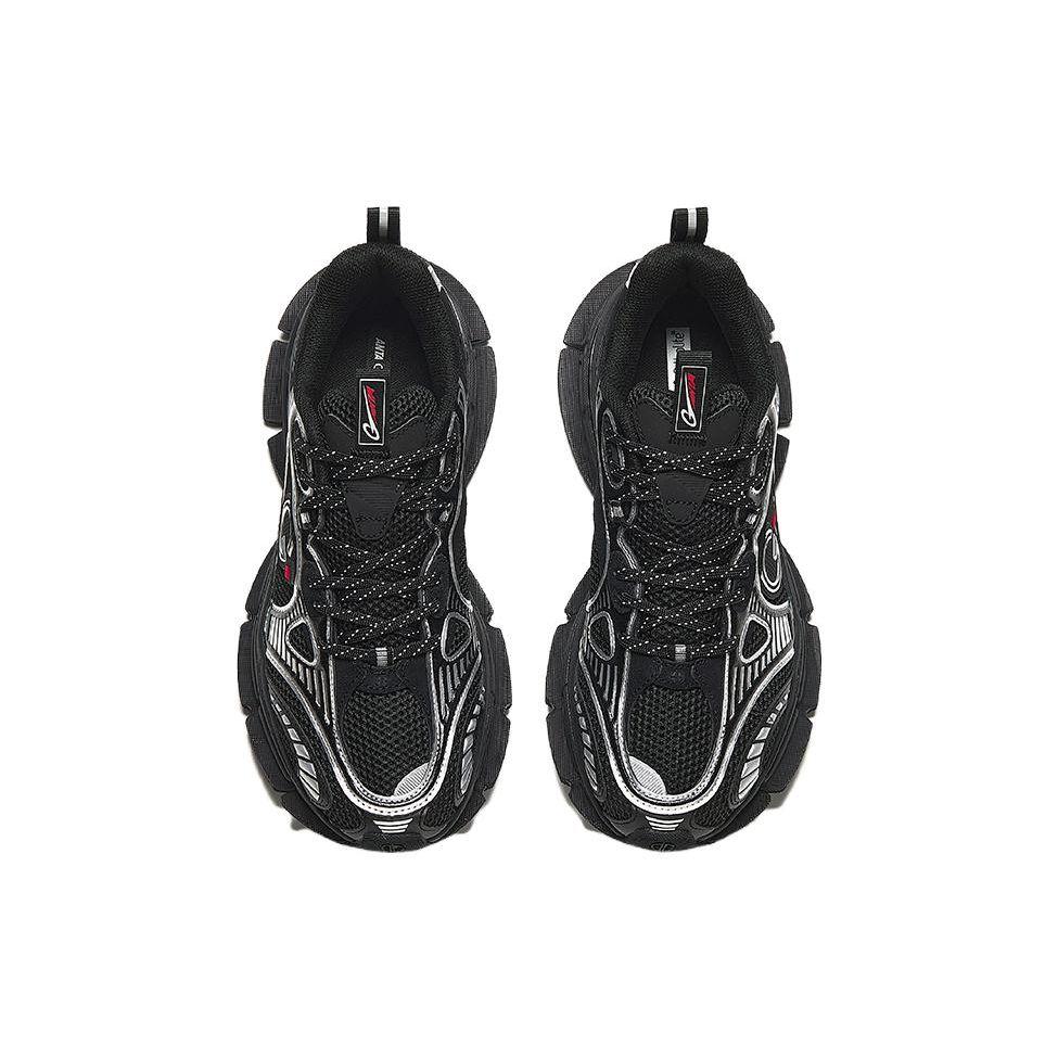 Anta Champion All-Weather Series AG-G01 Shock Absorbing Non-Slip Low-Top Running Shoes Men sneaker Black Silver 112348805A-6