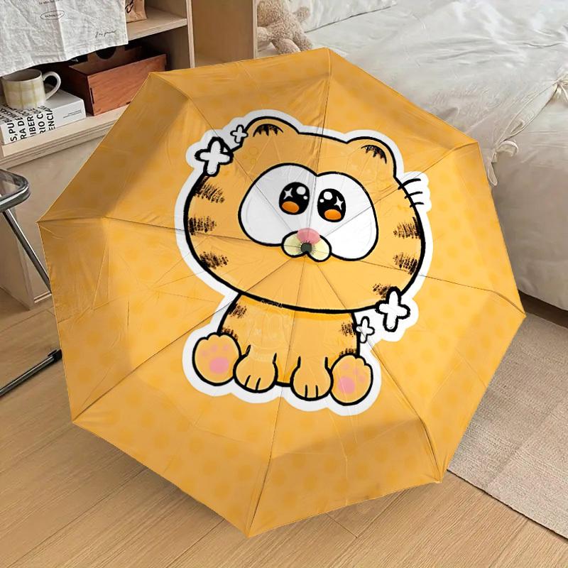

1pc Cute Tiger Sticker Automatic Open/Close Umbrella, Lightweight Design for Everyone,Durable Canopy yy251014099