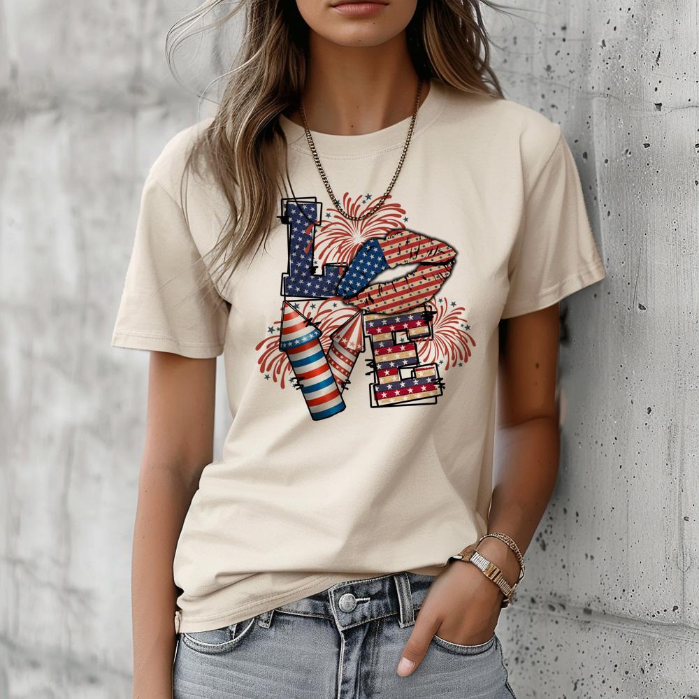 Trička 4. července dámská Y2K manga japonský top dámský vtipné y2k oblečení