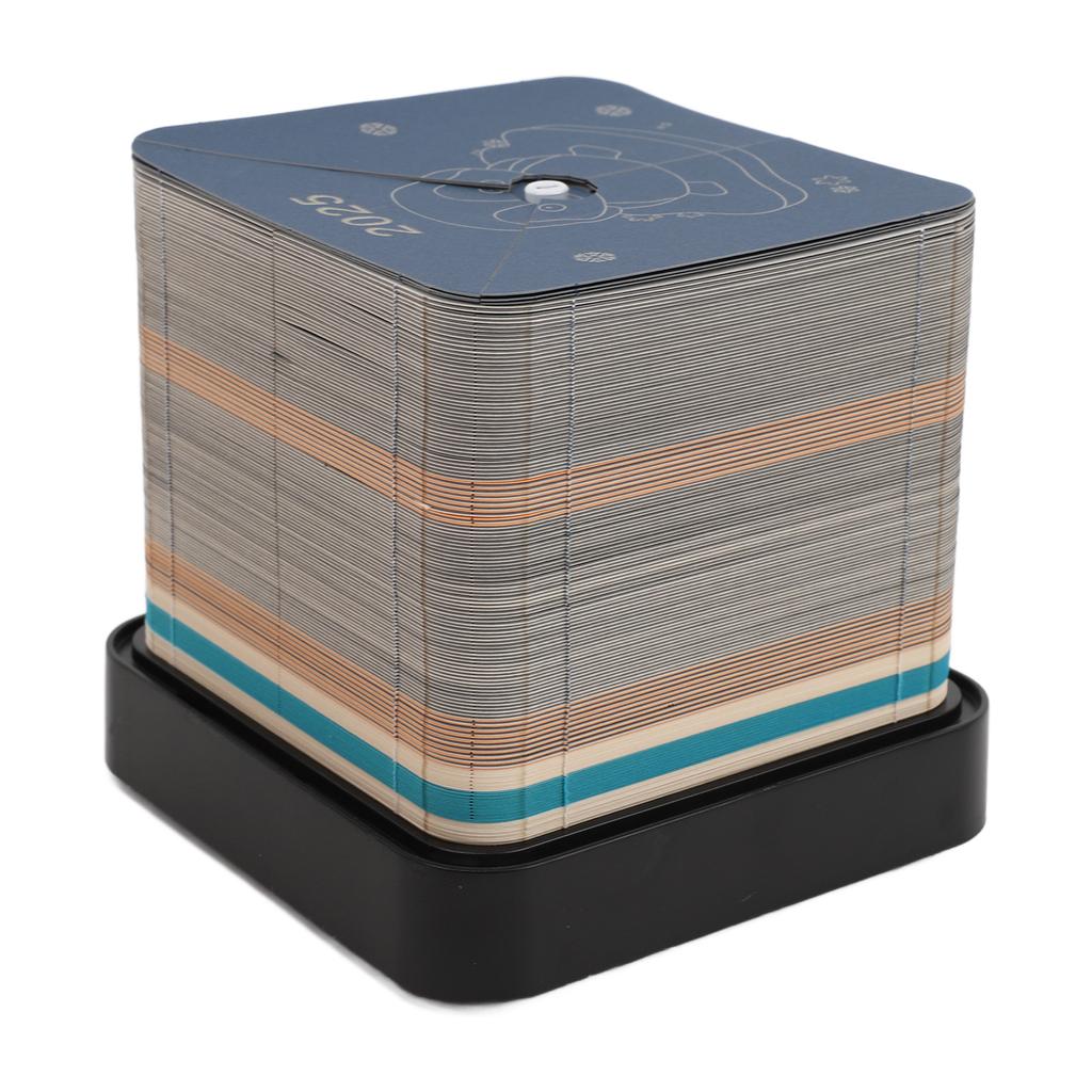 2025 3D Calendar Memo Pad Decorative Paper Carving Craft Note Pad with Light for Home School Office