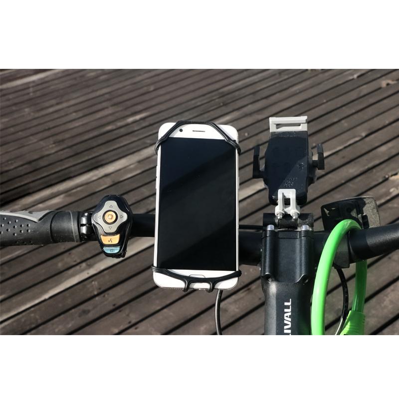 Universal Bicycle Mobile Phone Holder Silicone Material MTB Road Bike Navigation Bracket GPS Clip Quick Mount Cycling Accessory