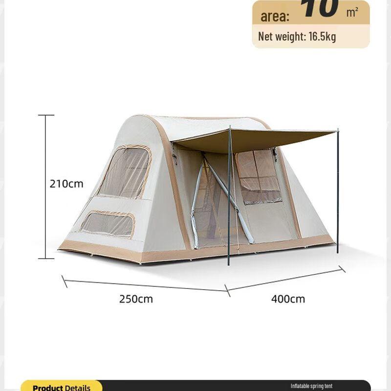 Explorer Inflatable Camping Tent with Canopy None