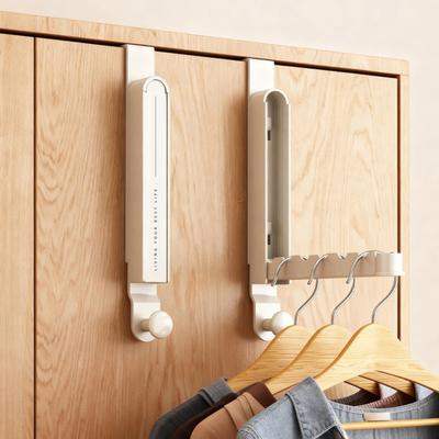 Colgador de Puerta Metal Plegable Tendedero para Ropa para Lavandería Baño Dormitorio Habitación de Estudiantes Ahorro de Espacio Colgador de Almacenamiento para Ropa Abrigos Toallas