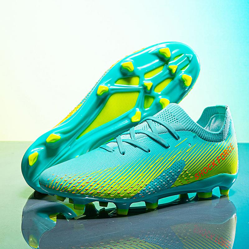 

Модные мужские футбольные бутсы FG нескользящие бутсы для игры на траве тренировочные кроссовки мягкие сверхлегкие кроссовки высокого качества футбольные бутсы 35-45 45 небесно-голубой