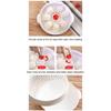 Microwave Steamer Food Grade Kitchen Steaming Heating Cooking Basket Microwave Heating Steamer with Lid for Veggies Buns Rice