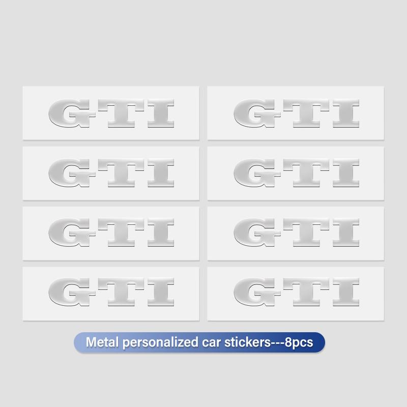 4/8pcs Car Accessories Nickel Metal Interior Badge Stickers For Volkswagen VW Golf Jetta Passat mk4 mk5 mk6 CC B5 B6 B7 Golf 4