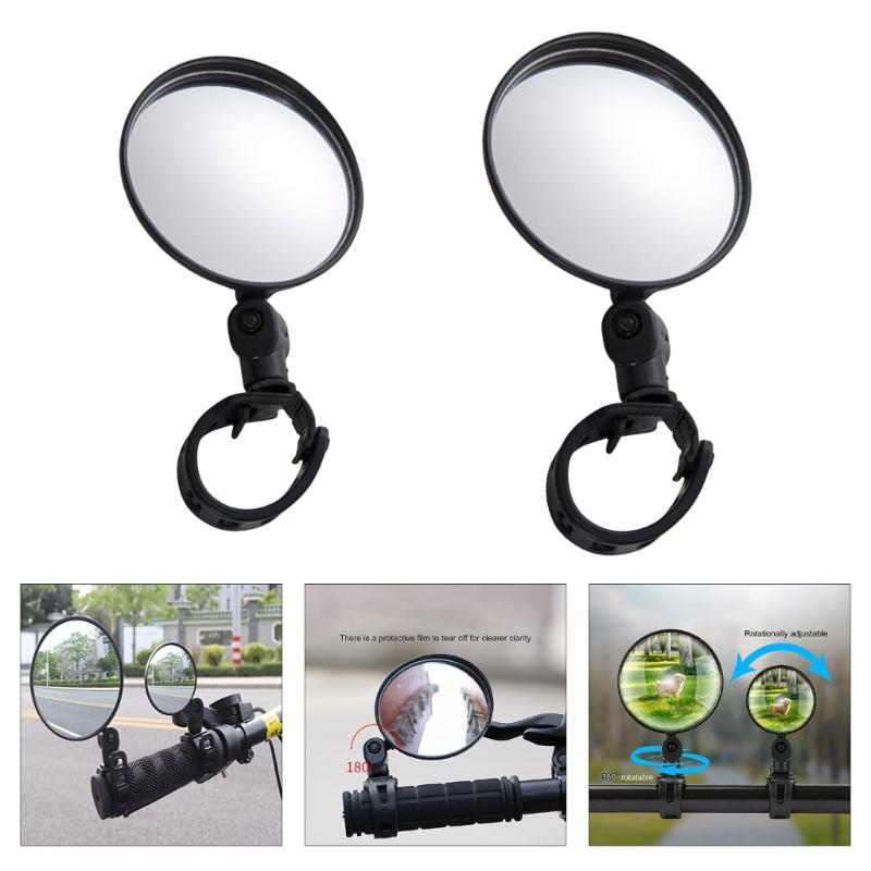 Universals Bike Mirror Adjustable Handlebar Rearview Mirror Handlebar Mount Mirror for Electric Bike Road Bicycles