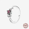 925 Sterling Silver Open Ring Style  Paved Heart Butterfly Flower Colorful Gemstone Ring For Women Daily Wear Jewelry Gift 2026