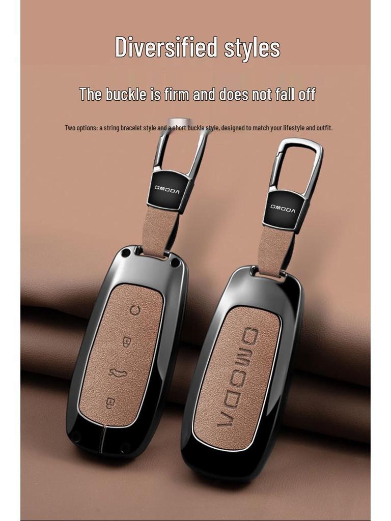 Étui de Protection pour Clé de Voiture OMODA pour Hommes et Femmes - Coque de Clé Haut de Gamme avec Boucle