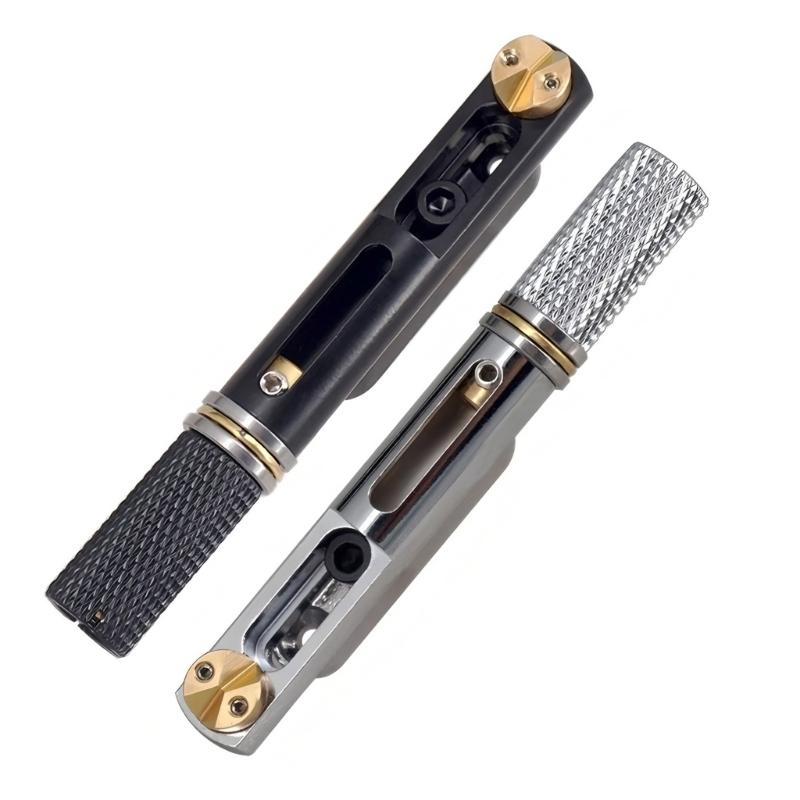 Zincs Alloys Guitar Saddles Bridge For Headless Guitar Stable Performances Easyly Installation Durable Brass Hardware