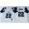 Jersey Retro NFL Dallas Cowboys 21 22 Bordado Throwback Uniforme de Fútbol para Hombre Ropa Deportiva para Aficionados