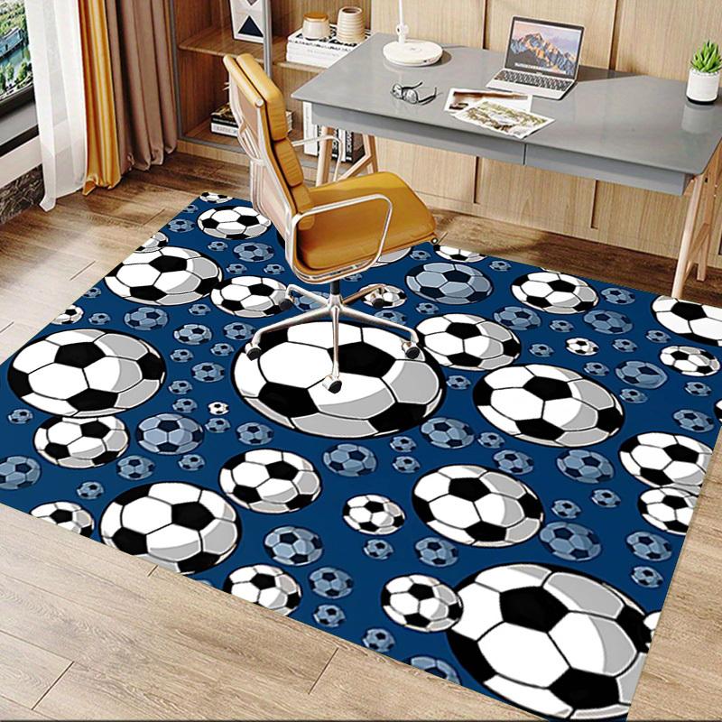 1PC soccer ball Extra Large Non Slip Floor carpet, Office, family, bedroom, Studio Large Area Rug Indoor Rugs, Vibrant Colors