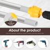 Pipe Threading Tool for Electric Drill PVC Thread Maker Tool with 3 Dies 1/2", 3/4", 1"Tap Die Set Water Pipe Threading Machine